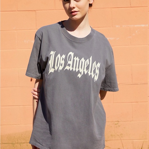 Brandy Melville Tops - Brandy Melville John Galy Gray Los Angeles Tee